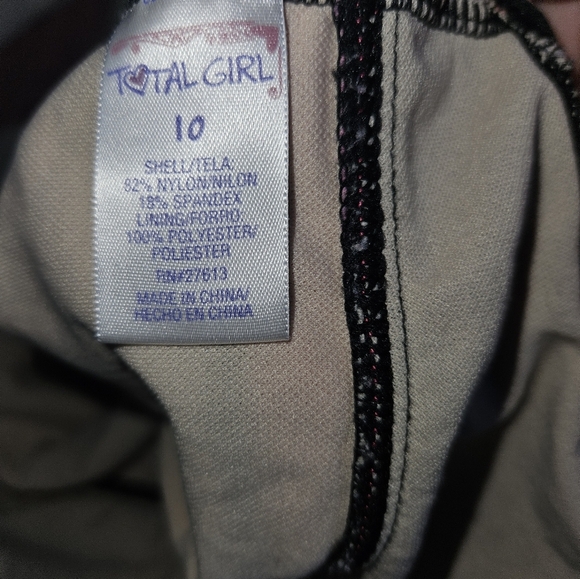 Total Girl Girls Heart Tankini Size 10 - Picture 10 of 10